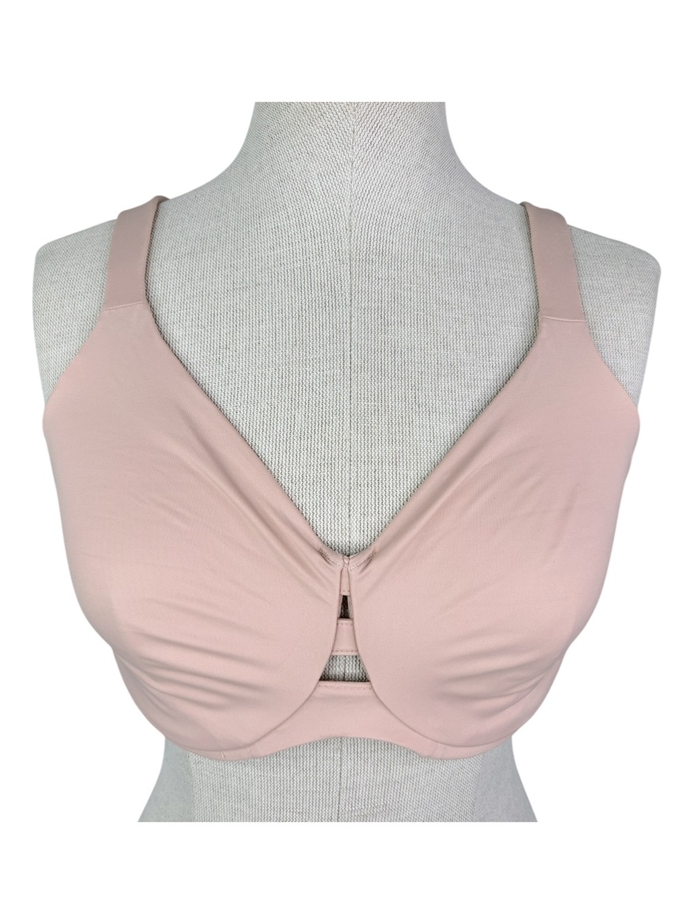 Spanx Low Profile Minimizer Bra sz 34DDD * Vintage Rose Pink Full Coverage Bra